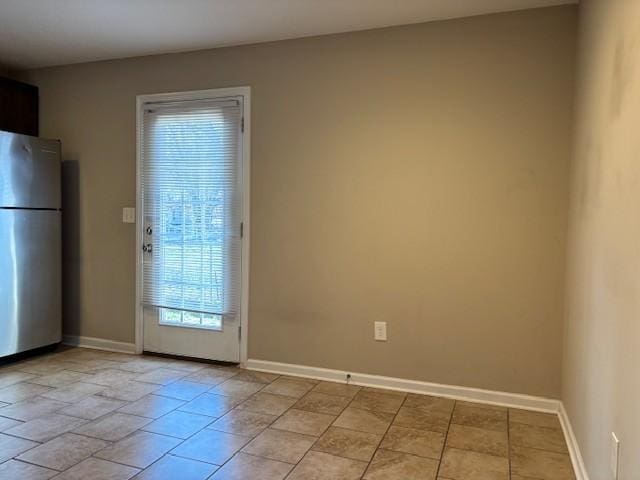 entryway with baseboards