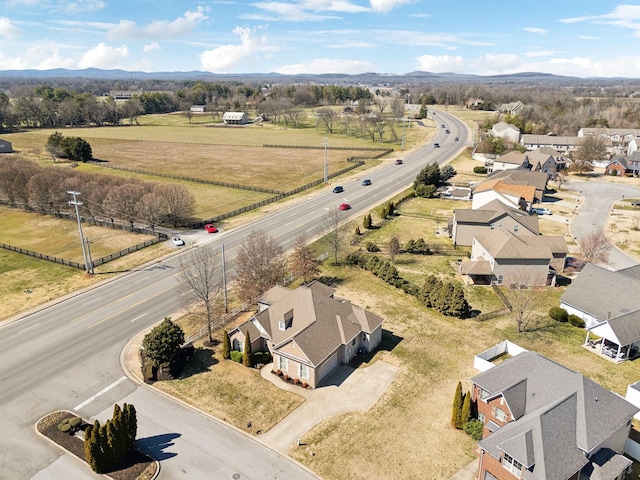 drone / aerial view with a residential view