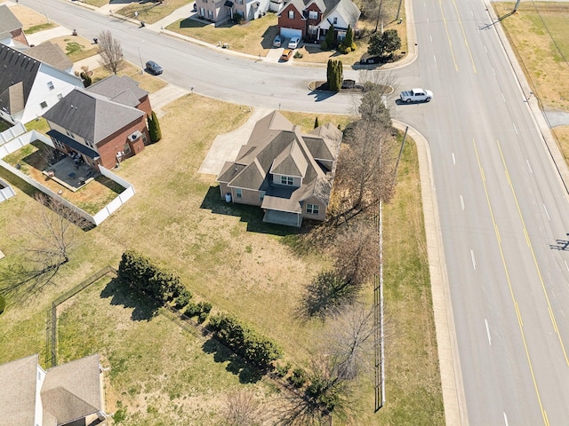 aerial view featuring a residential view