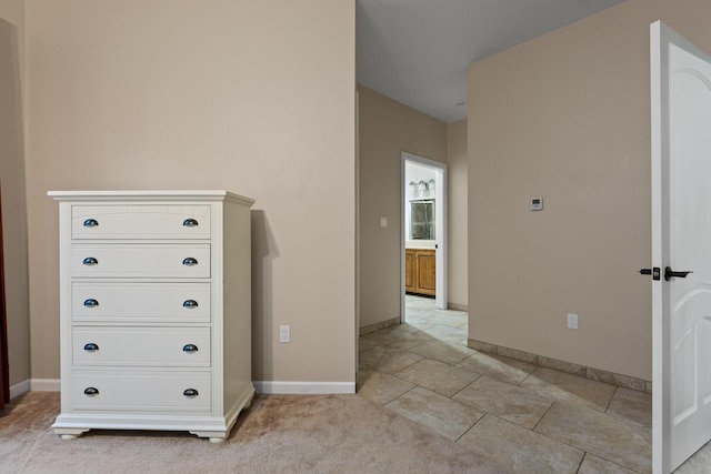 interior space with baseboards