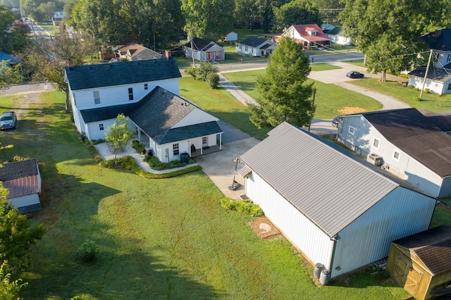 aerial view featuring a residential view