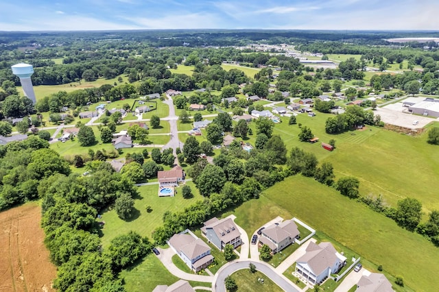 bird's eye view featuring a residential view