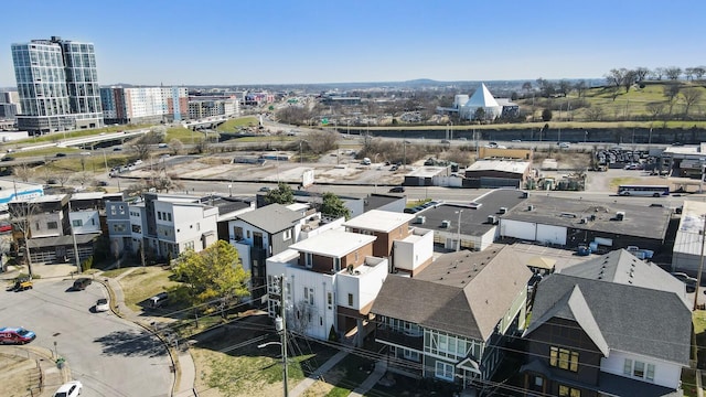 bird's eye view featuring a view of city