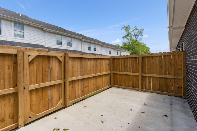 view of patio with fence