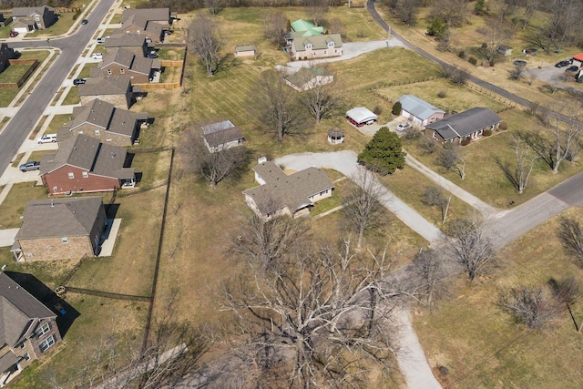 bird's eye view with a residential view