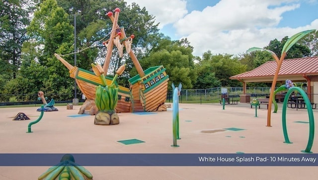 community playground featuring fence