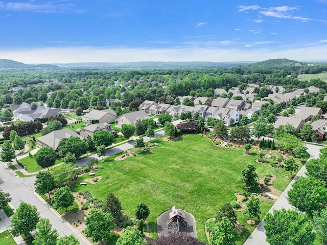 bird's eye view featuring a residential view