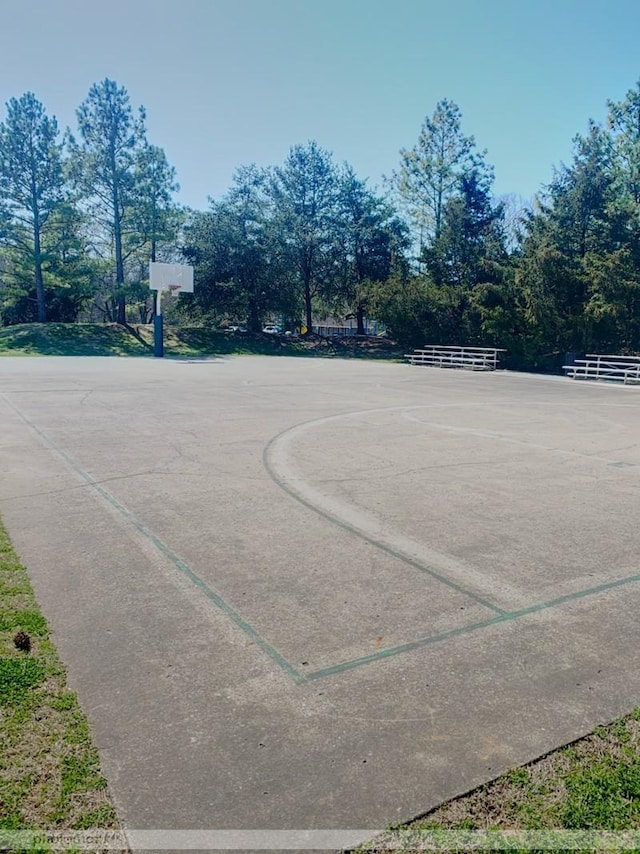 view of sport court with community basketball court