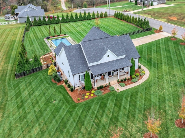 birds eye view of property