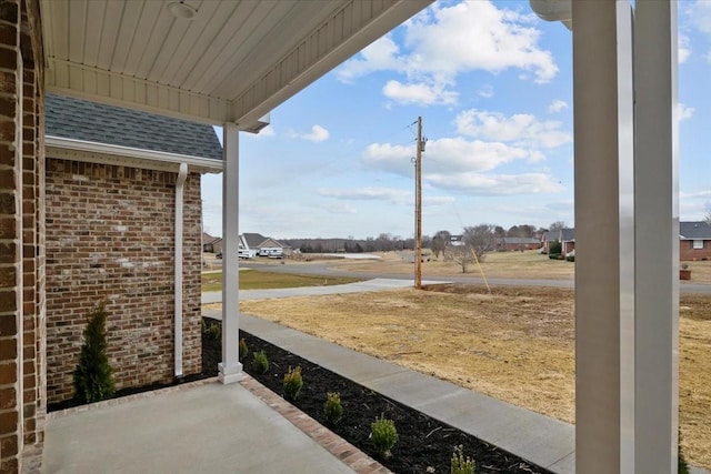 view of patio / terrace featuring covered porch