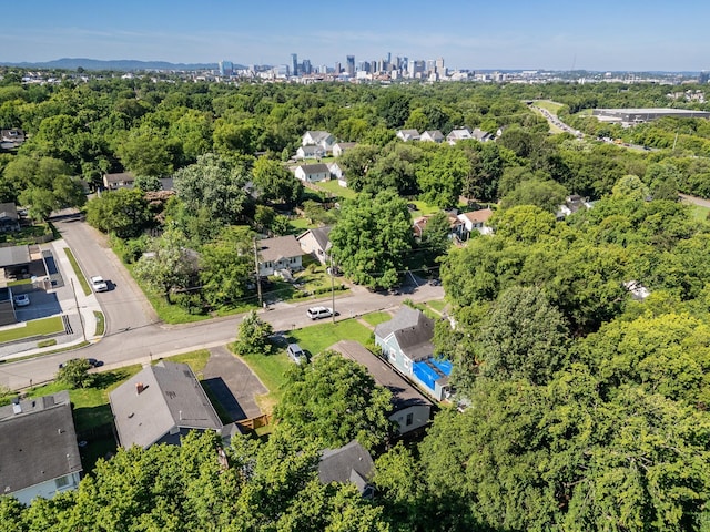 aerial view featuring a view of city