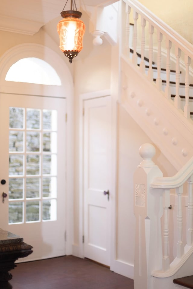 entryway with stairway