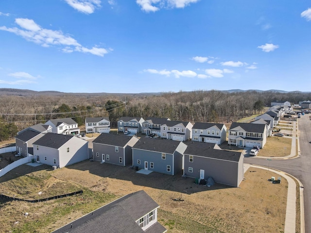 aerial view featuring a residential view