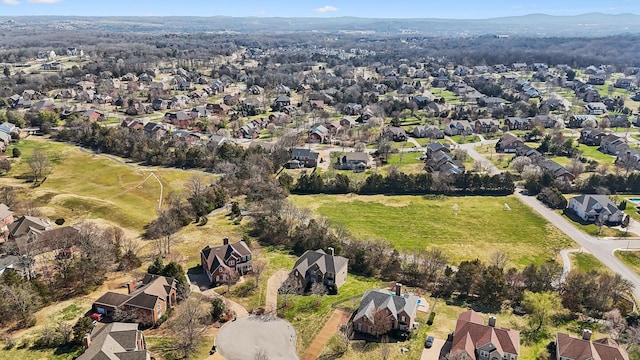 bird's eye view featuring a residential view