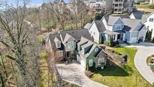 drone / aerial view featuring a residential view