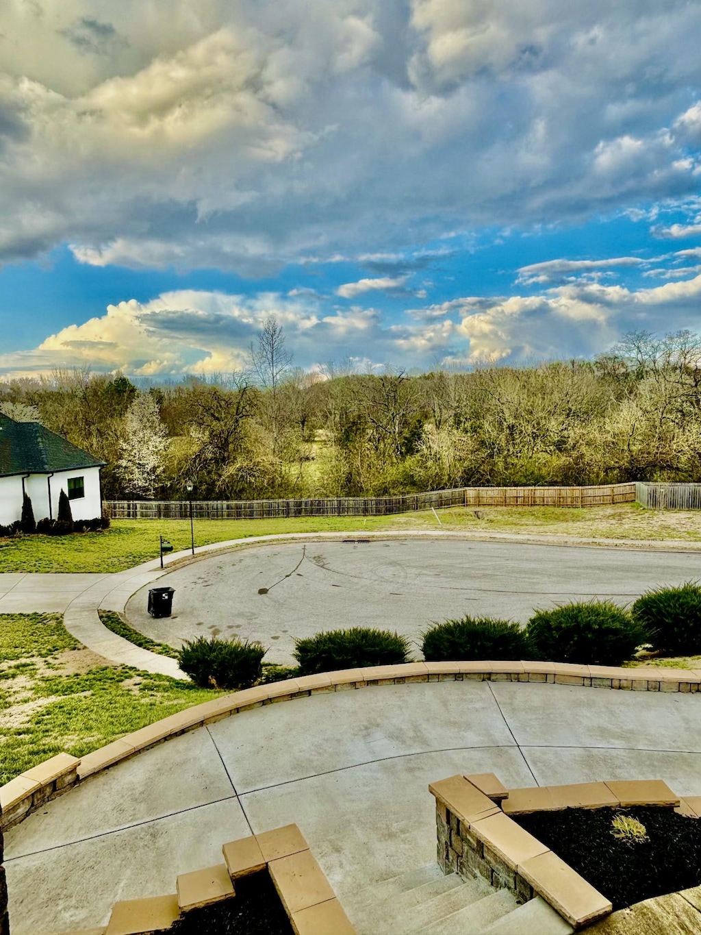 view of patio with fence