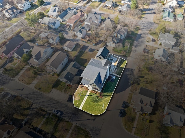 bird's eye view featuring a residential view