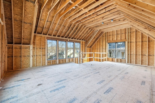 view of attic