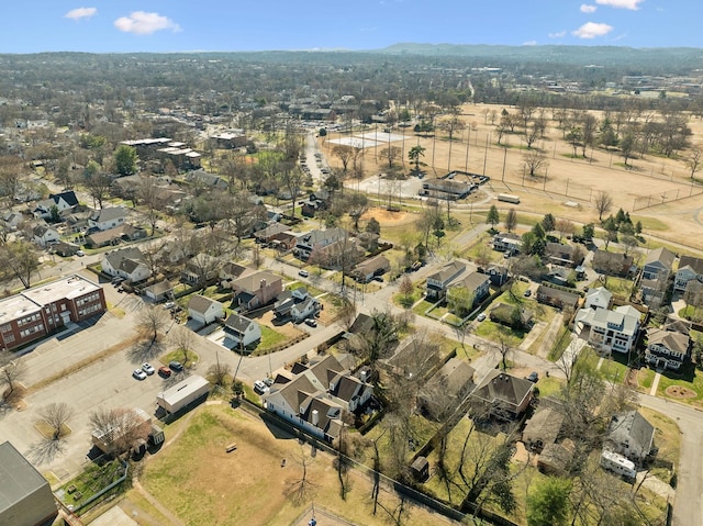 bird's eye view with a residential view