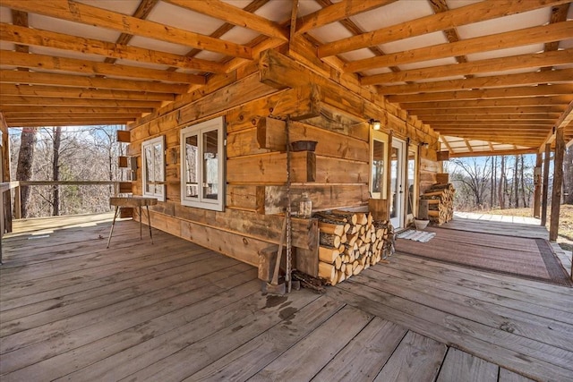 view of wooden terrace