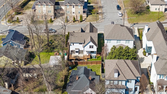 birds eye view of property featuring a residential view