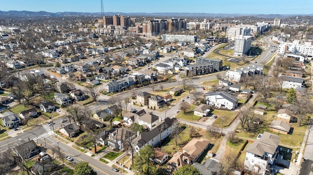 bird's eye view featuring a view of city