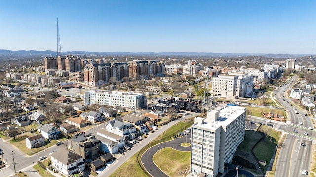 bird's eye view featuring a view of city