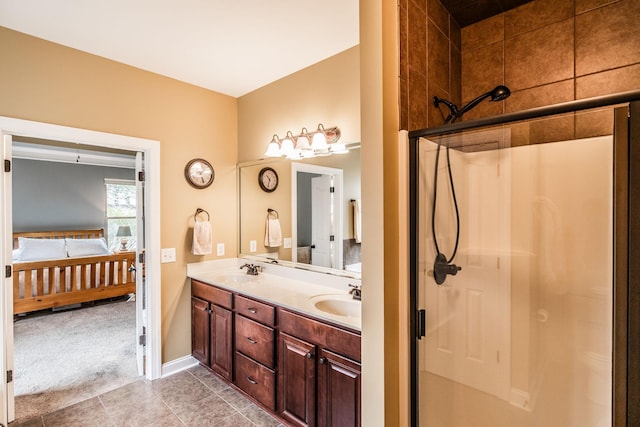1013 Five Coves Trce, Gallatin, TN 37066 - ensuite bathroom with double vanity, a stall shower, ensuite bathroom, and a sink