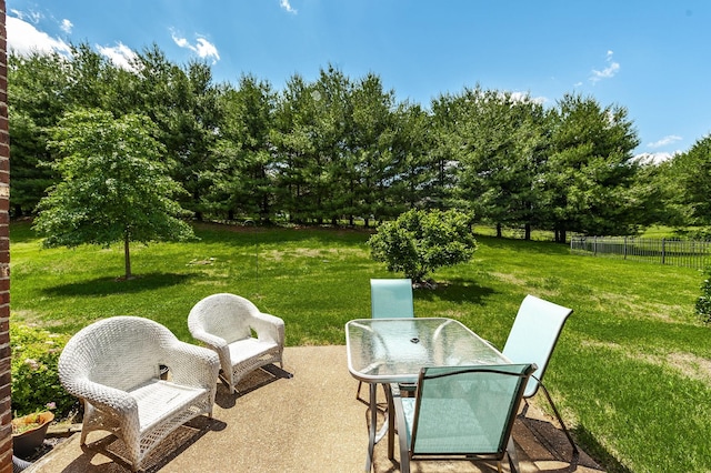 1013 Five Coves Trce, Gallatin, TN 37066 - view of patio / terrace with outdoor dining area and fence
