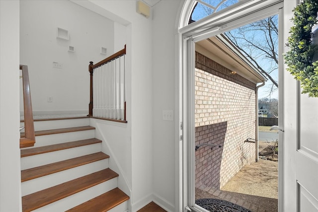 interior space featuring stairway