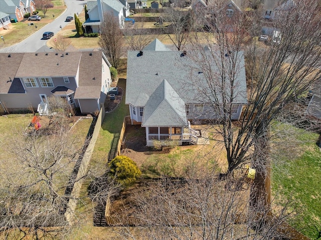 bird's eye view featuring a residential view