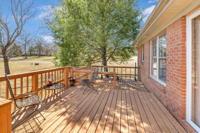 view of wooden terrace