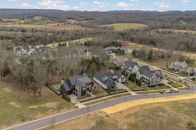 bird's eye view featuring a residential view