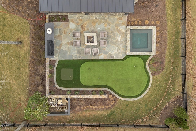 birds eye view of property