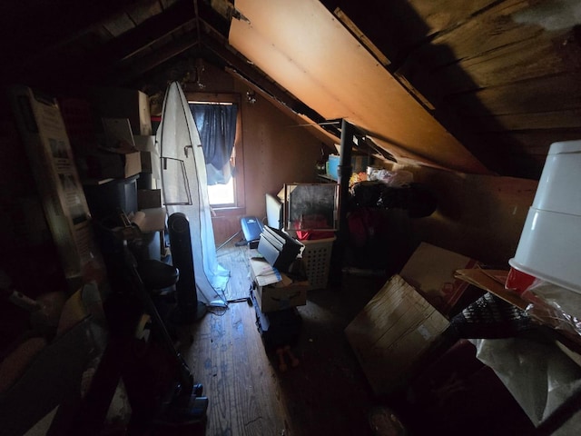 view of attic