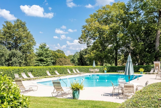 community pool featuring a patio