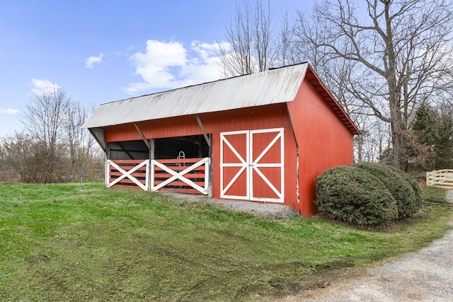 view of barn