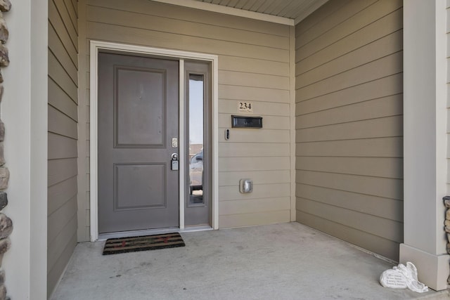 view of entrance to property