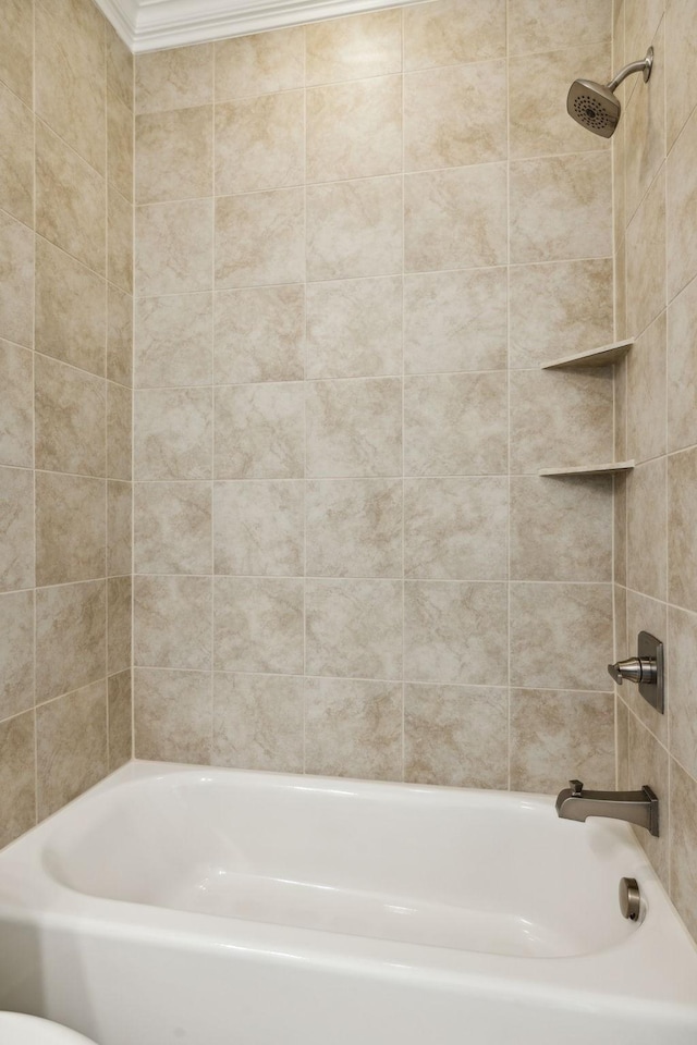 bathroom featuring shower / bath combination