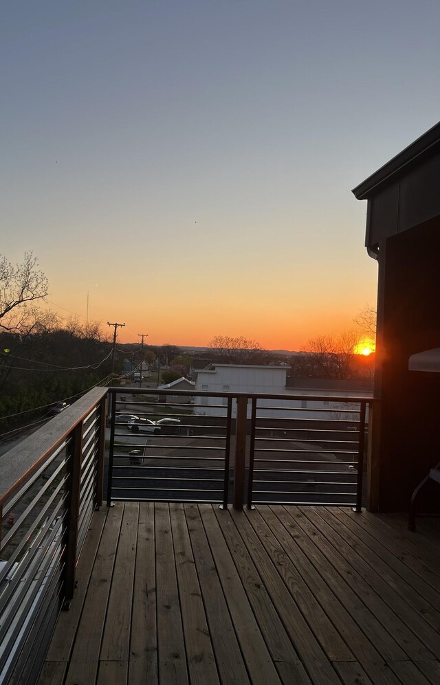 3018 Indiana Ave, Nashville, TN 37209 - view of deck at dusk