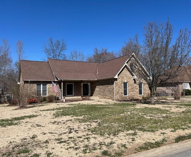 view of single story home