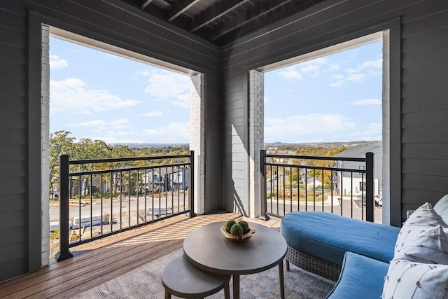 view of balcony