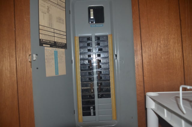 utility room with electric panel