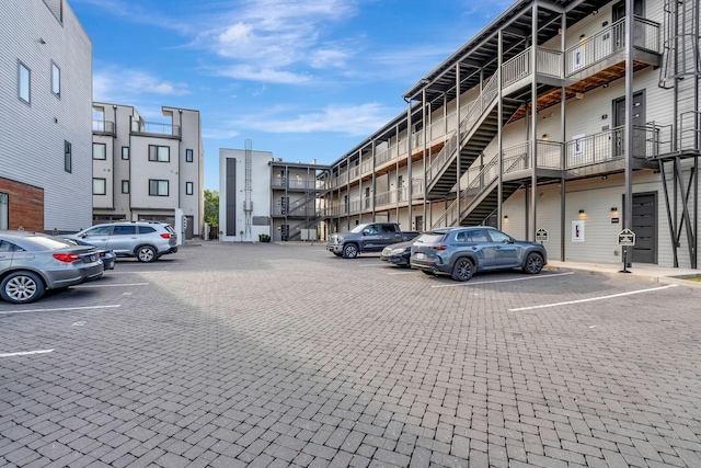 exterior space featuring uncovered parking