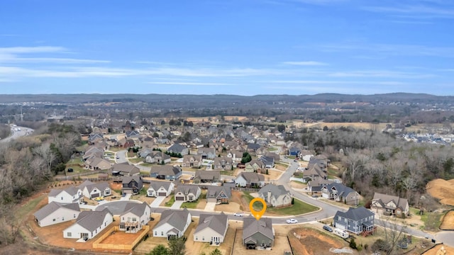 drone / aerial view featuring a residential view