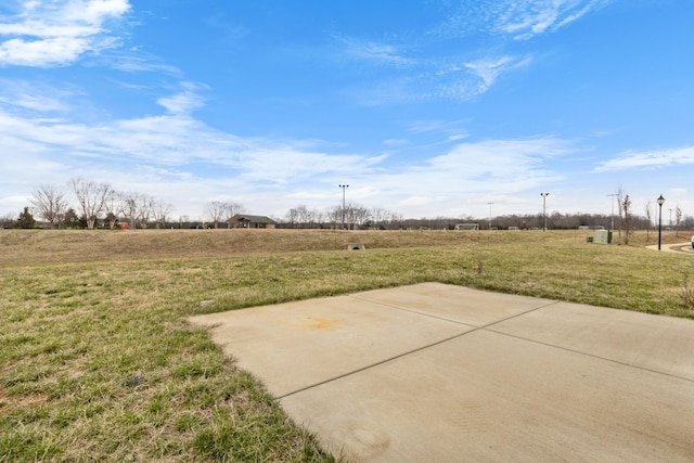 view of yard with a patio