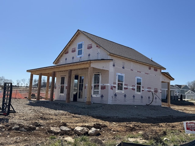 view of back of property