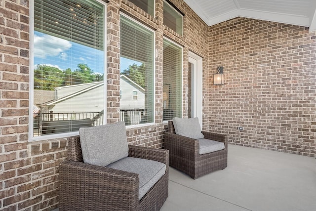 view of patio / terrace featuring covered porch