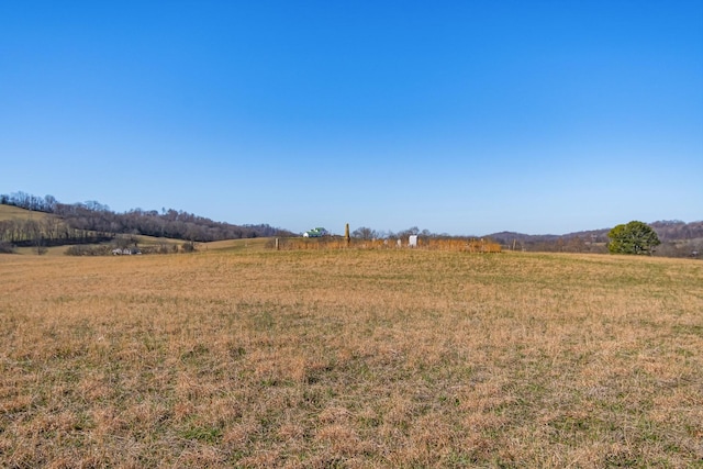 view of yard featuring a rural view