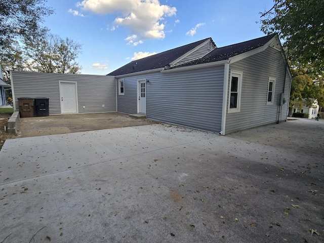 rear view of house with a patio area